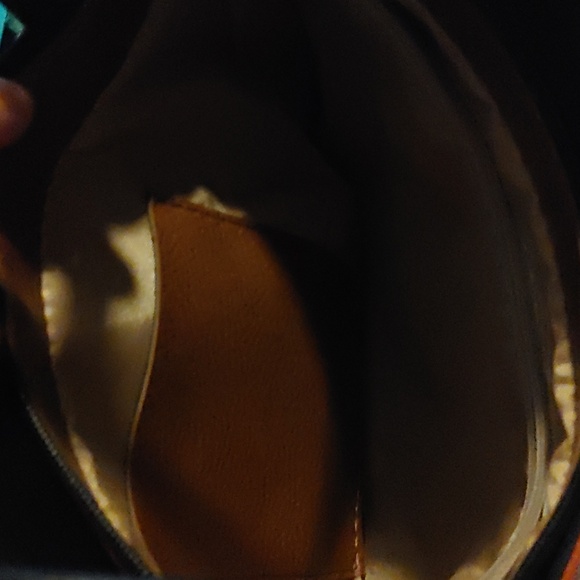 Vintage Borse in Pelle Embossed Leather Purse/Backpack - Picture 11 of 12